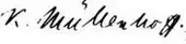 signature de Karl Viktor Müllenhoff