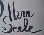 signature de Herr Seele