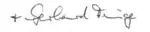 Signature de Gerhard Feige