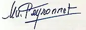 signature de Marie-Madeleine Peyronnet