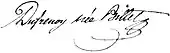 signature d'Adélaïde-Gillette Dufrénoy