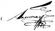 Signature de Alexandre IerАлександр I