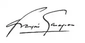 Signature de François Garagnon