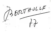 signature de Jean Bertholle