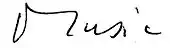 signature de Zoran Mušič