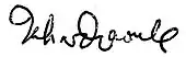 Signature de Tahar Djaout