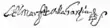 Signature de José Antonio de Mendoza