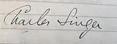 signature de Charles Singer