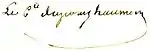 Signature de Pierre Antoine Dupont