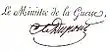 Signature de Pierre Dupont de l'Étang