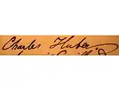 Signature de Charles Huber