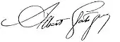 Signature de Albert Glatigny