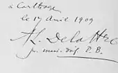 signature d'Alfred Louis Delattre