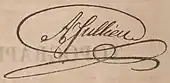 signature d'André Jullien (œnologue)