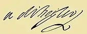 Signature de Annibal Grimaldi de Beuil