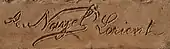 signature d'Auguste Nayel