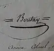 Signature de Jean-Claude Boutay
