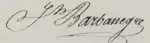 Signature de Joseph Barbanègre