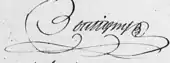 signature de Pierre-Hippolyte Boutigny