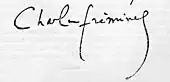 signature de Charles Frémine