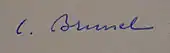 signature de Clovis Brunel