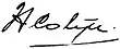 Signature de Hendrikus Colijn