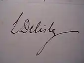 signature de Léopold Delisle