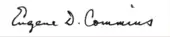 Signature de Eugene Commins