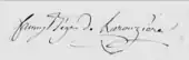 signature de Madame de Stolz