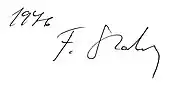 signature de François Stahly