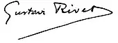 signature de Gustave Rivet