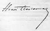 signature de Henri Chantavoine