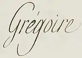 signature d'Abbé Grégoire