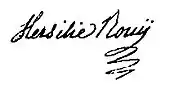 Signature de Hersilie Rouy