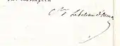 signature de Honoré Joseph Octave Le Peletier, comte d'Aunay