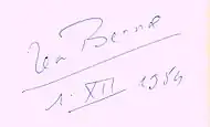 signature de Jean Bernard (médecin)