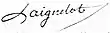 Signature de Joseph François Laignelot