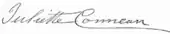 signature de Juliette Conneau