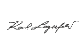 signature de Karl Lagerfeld