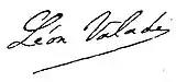 signature de Léon Valade