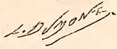 signature de Louis Paul Pierre Dumont