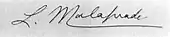 Signature de Léon Malaprade