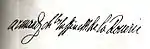 Signature de Armand-Charles Tuffin