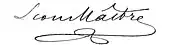 signature de Léon Maître