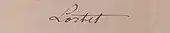 signature de Louis Charles Émile Lortet