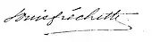 Signature de Louis-Honoré Fréchette