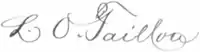 Signature de Louis-Olivier Taillon