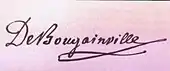 signature de Louis-Antoine de Bougainville