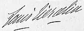 signature de Louis Tiercelin