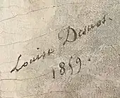 signature de Louise Adélaïde Desnos